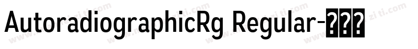 AutoradiographicRg Regular字体转换